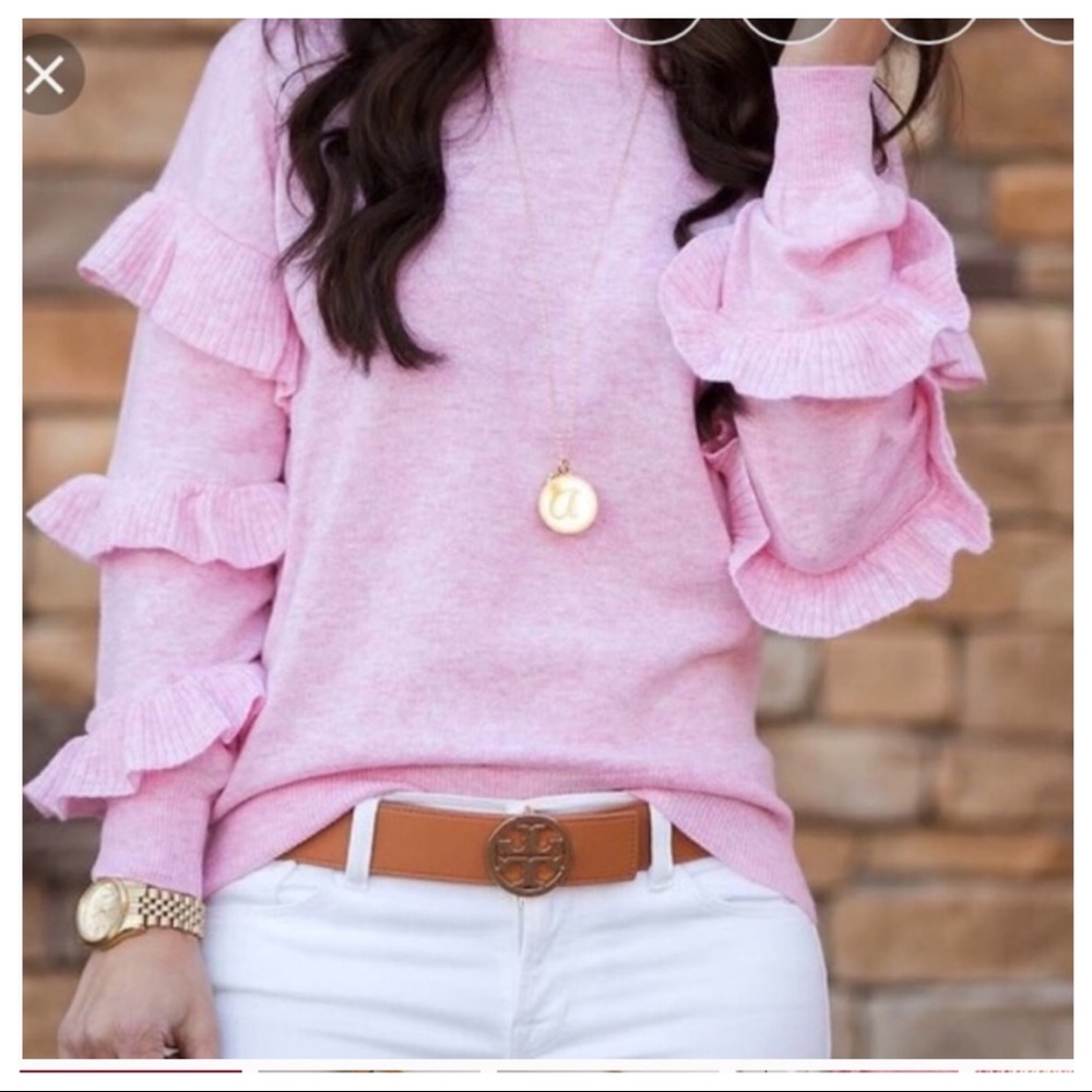 J.Crew Ruffle Sleeve Sweater